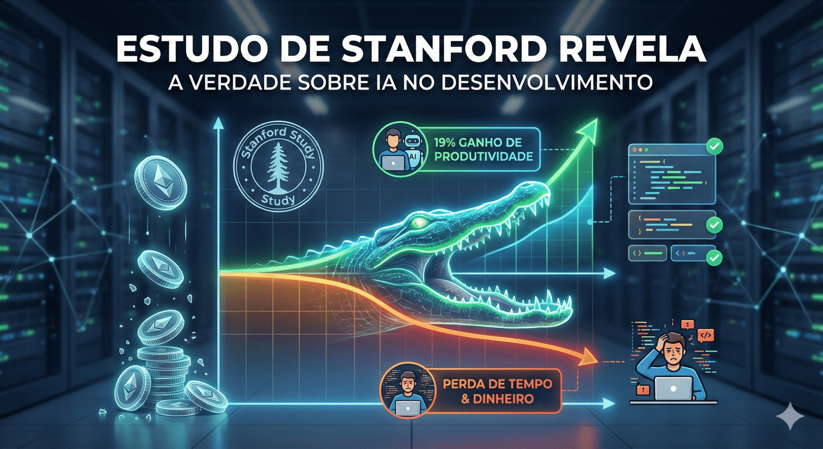 Estudo de Stanford Revela: 19% dos Devs Estão Ganhando com IA O Resto Está Perdendo Tempo e Dinheiro